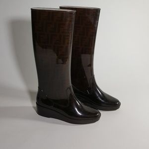 Fendi Zucca Rain Boot